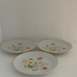 Mikasa Stratford China - Set of 3 Tea Cup Saucer - Summer Melody L9008 5.75”